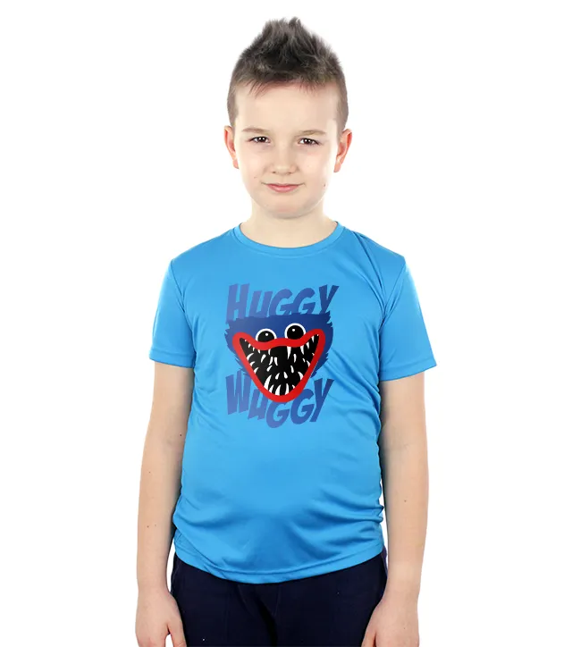 Dziecięca Koszulka sportowa Niebieska Huggy Wuggy