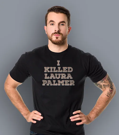 koszulka męska czarna laura palmer