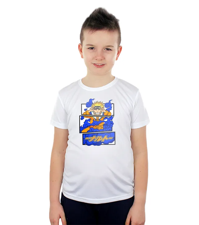 Dziecięca Koszulka sportowa Biała Naruto