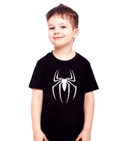 Ksz Spiderman Koszulka Dziecięca Czarna