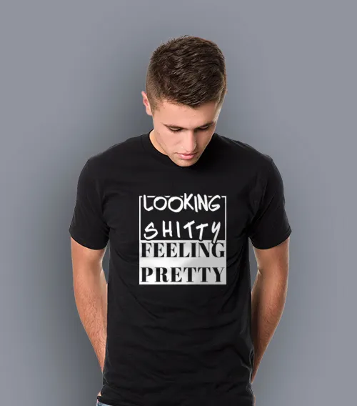 Pudding Looking shitty koszulka męska czarna