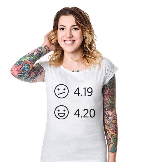 ksz 420 koszulka damska biała