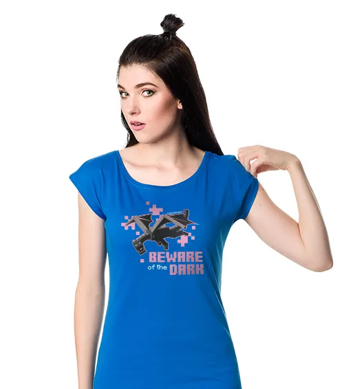 Koszulka damska Ender Dragon niebieska